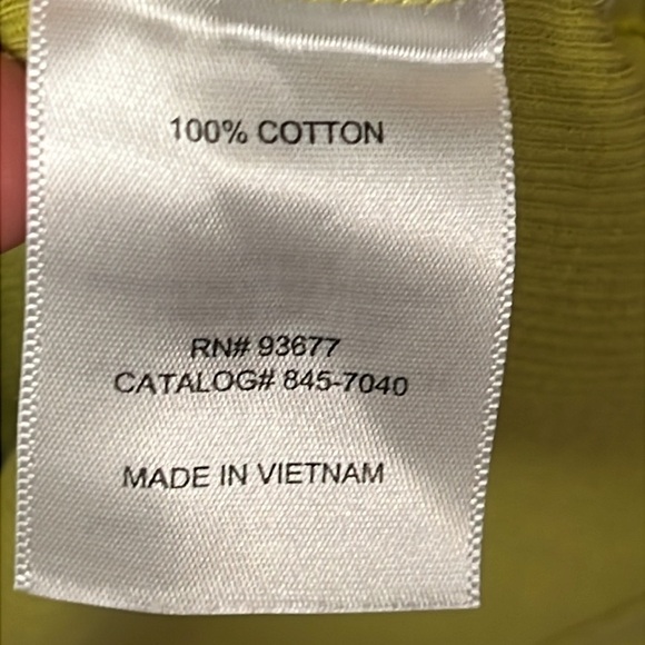 St. John's Bay Women’s Tank Top Shirt Large Green Beaded Neck Ladies Ribbed Soft - Picture 5 of 8